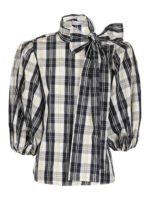 Blusa con motivo a quadri
