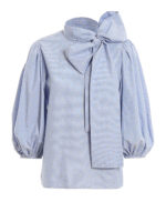 Blusa con fiori lame