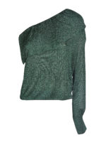 Maglia in lurex con volant