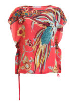 Blusa in seta fantasia