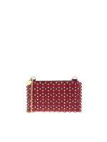 Pochette Flower Puzzle bordeaux