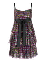 Abito corto in tulle impreziosito