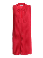 Abito plisse a trapezio senza maniche