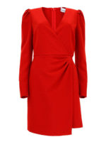 Abito in crepe con maniche a sbuffo