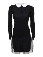 Abito corto con fondo in tulle