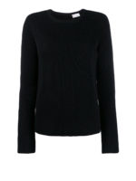 Pull in cotone con retro tulle point desprit