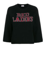 Maglia Red Ladies nera in misto angora
