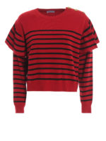 Pull in misto lana e cashmere a righe