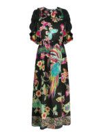 Abito in seta con stampa florale