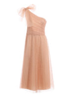 Abito monospalla in tulle