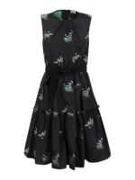 Abito in taffeta con motivo floreale