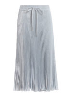 Gonna in raso plisse con coulisse