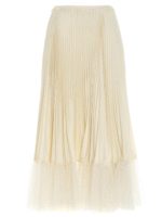 Gonna plisse e tulle bianca