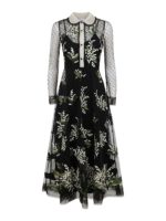 Abito in tulle con motivo a fiori