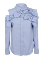 Camicia con design cut out e fiocchi