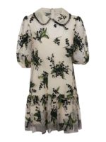 Abito con ricamo floreale