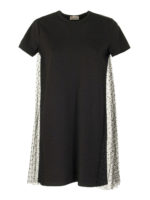 Abito jersey e tulle point desprit