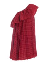 Abito nero e rosso stampa vichy