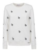 Felpa con ricamo trifogli