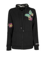 Felpa con patch Farfalle ricamato