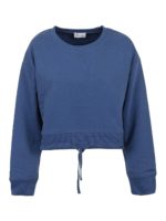 Felpa crop in jersey