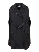 Cappa trench in nylon canvas