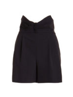 Shorts in misto lana con fiocco