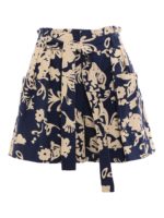 Shorts in cotone con stampa floreale