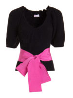 Maglia in misto lana con cintura