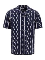 Camicia in cotone con pattern VLTN