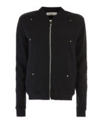 Felpa in cotone con borchie