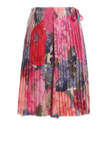 Bermuda plissettati con stampa floreale