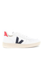 Sneaker V-10 in pelle bianca