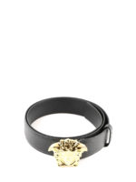 Cintura Medusa in pelle nera