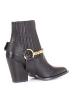 Tronchetti in pelle con fibbia Baroque