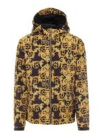 Giacca in nylon reversibile a stampa barocca
