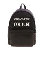 Zaino nero con logo bianco