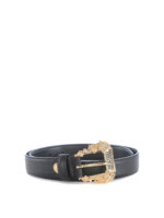 Cintura Baroque in pelle nera