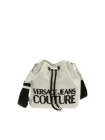 Borsa a secchiello Macro Logo bianco