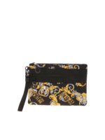 Pochette nera stampa Logo Baroque