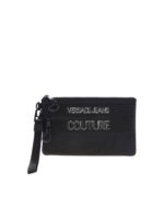 Pochette nera stampa logo