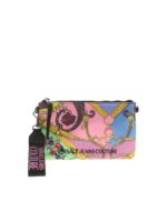 Pochette multicolor con stampa logo