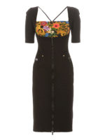 Abito midi Jungle Baroque in jersey