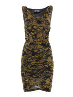 Abito in viscosa con stampa Versace