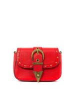 Borsa a tracolla rossa con fibbia
