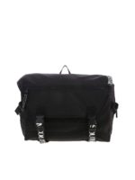 Borsa a tracolla nera con scomparto porta PC