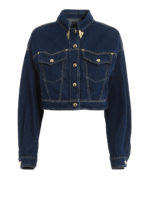 Giacca crop in denim