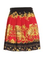 Gonna stampa Dauphine nera