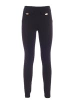 Leggings nero con finte tasche