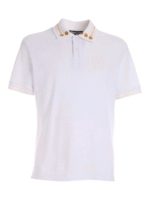 Polo bianca con logo gommato